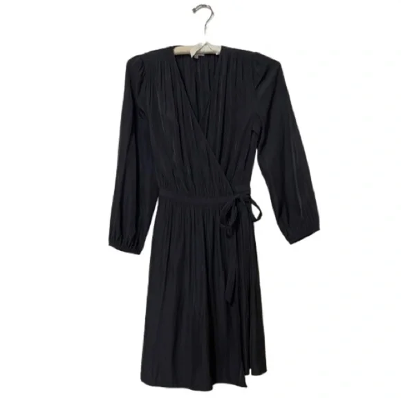chinese dress ladies Toad & Co Freesia Wrap Long Sleeve Dress - Black